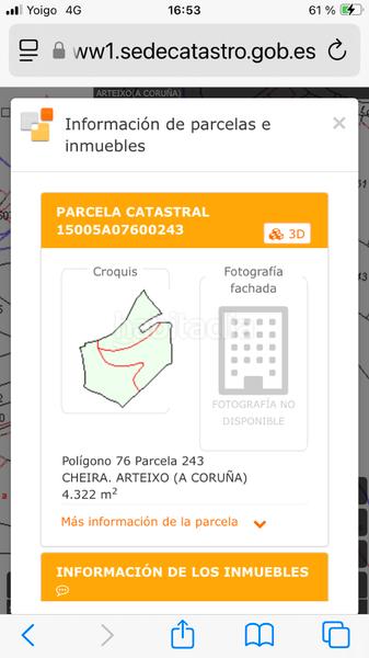 Foto 33851963-a991-4a26-b948-96de69379502. Fondo rustico in travesía estación 2 in Morás - A Zapateira Arteixo