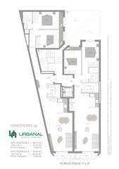 Pis a Calle pontevedra 24. Vivienda de 2 dormitorios muy amplia