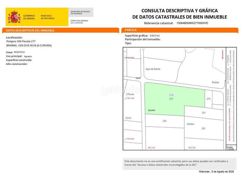 Foto fcbe5ee5-6a85-4eb6-b9e6-71de0a04e373. Casa a Oza dos Ríos