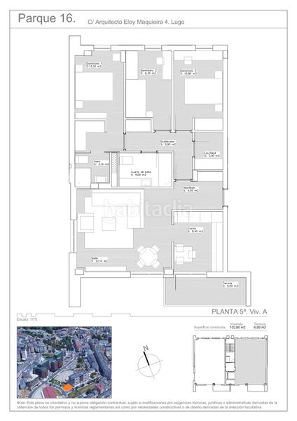 Foto 7114312f-5981-4f32-ab46-ebbe0186da19. Etagenwohnung 102m<sup>2</sup> in rúa eloi maquieira arquitecto 10 in Lugo