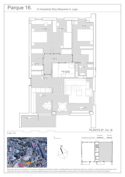 Foto 34a9e682-a0de-4dc0-8337-70ff0c7fb2b7. Flat 102m<sup>2</sup> in rúa eloi maquieira arquitecto 10 in A Milagrosa Lugo