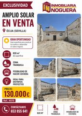 Terreny residencial a Écija. ??amplio solar en venta en écija (sevilla)??