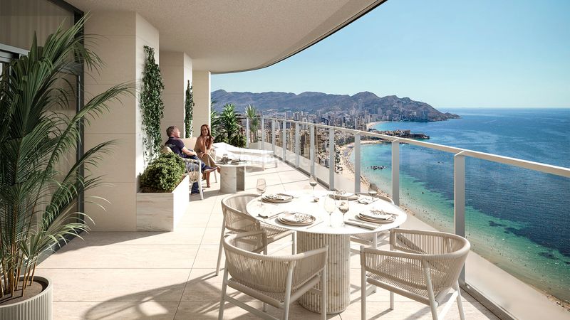 Foto 5dcbb6cf-4e99-4b52-8bc3-f5de35c3e645. Pis 161m<sup>2</sup> amb calefacció aparcament piscina a Playa Poniente Benidorm