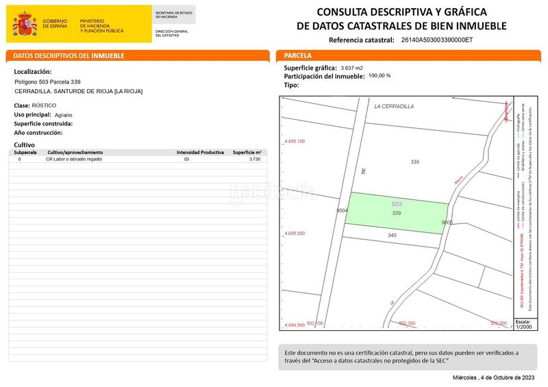 Foto 3be6a2d7-0c73-4fce-81d5-4b31a3b0b36f. Finca rústica a Santurde de Rioja