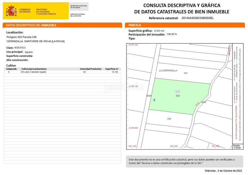 Foto 60677e38-03bd-4357-8dcc-5636e1956a30. Finca rústica a Santurde de Rioja