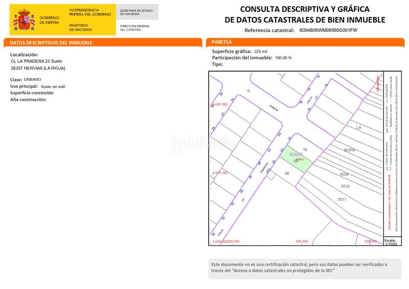 Foto bf90976a-cbf1-478e-88bc-c6686b13813c. Terreno residenziale in calle pradera 23 in Hervías