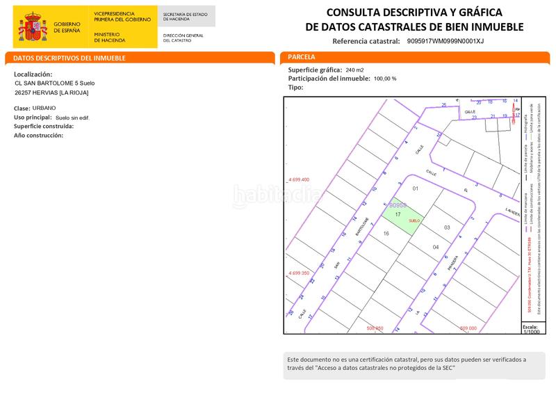 Foto 4cc79740-7c58-4006-8603-de54aab8e376. Terreno residenziale in calle san bartolome 5 in Hervías