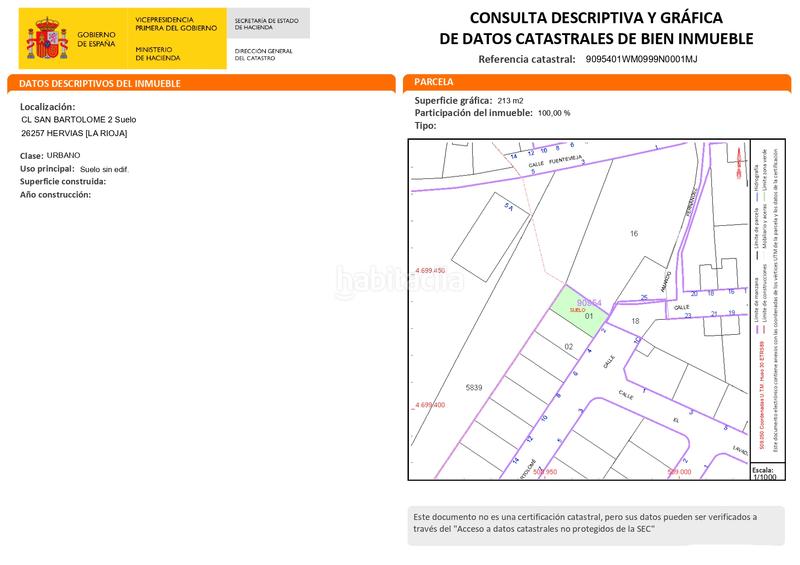Foto de6674f1-6e87-4ae4-932b-72d8c6f0db1e. Terreno residenziale in calle san bartolome 2 in Hervías