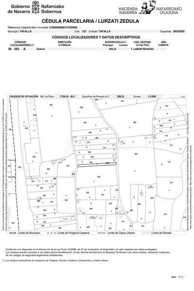 Foto c5aa59c9-64cf-4654-a603-4eae2a8e5cc6. Terrain résidentiel dans Tafalla