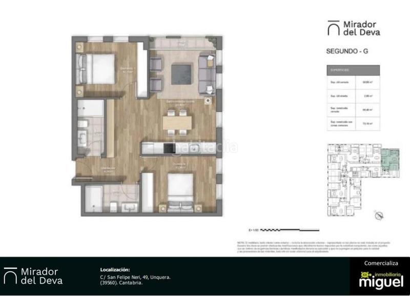 Foto 452b2fb7-a431-4bc5-ab48-6e1a54a45400. Piso en calle san felipe neri 49 obra nueva en unquera cantabria en Val de San Vicente
