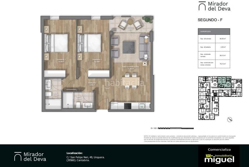 Foto 80c60371-aa2e-4af2-ba92-b7b3e0921ae9. Piso en calle san felipe neri 49 piso en venta de obra nueva oportunidad única en unquera en Val de San Vicente
