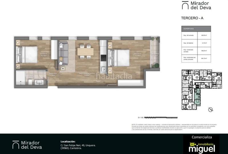 Foto a78d7789-ace6-436c-b441-b1d5ff57f852. Piso en calle san felipe neri 49 piso de obra nueva en unquera cantabria en Val de San Vicente