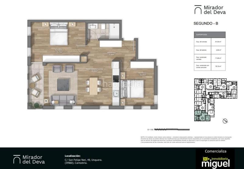 Foto 51fd5a81-b3d3-4c6f-96d7-1c1eb19dc254. Piso en calle san felipe neri 49 piso de obra nueva en unquera cantabria en Val de San Vicente