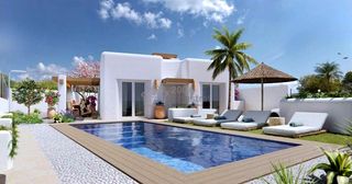 Casa  Calle bruselas. Villa de estilo ibicenco en polop