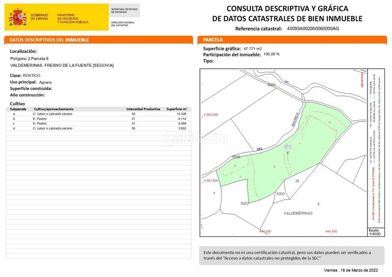Foto 06ca5b6a-c522-4cb3-8b0b-b7f12cd4a4cb. Finca rústica a Fresno de la Fuente