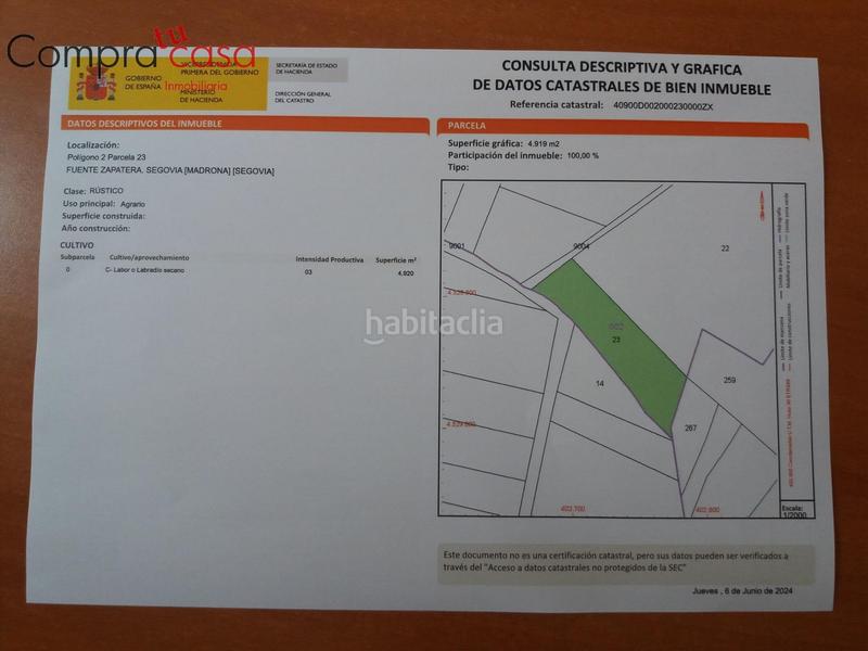 Foto e3eebdf9-597b-45b7-934d-8abb6f20b987. Finca rústica venta lote de fincas rusticas..hontoriamadrona en Segovia