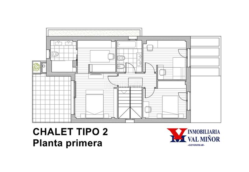 Foto df2b7544-13f8-4465-9b17-0b341f98268e. Chalet cinco chalets a estrenar en couso () en Gondomar