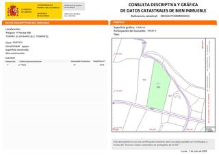 Terreny residencial  Las barreras. Terreno rústico potencialmente productivo de 5536m2 en machado.