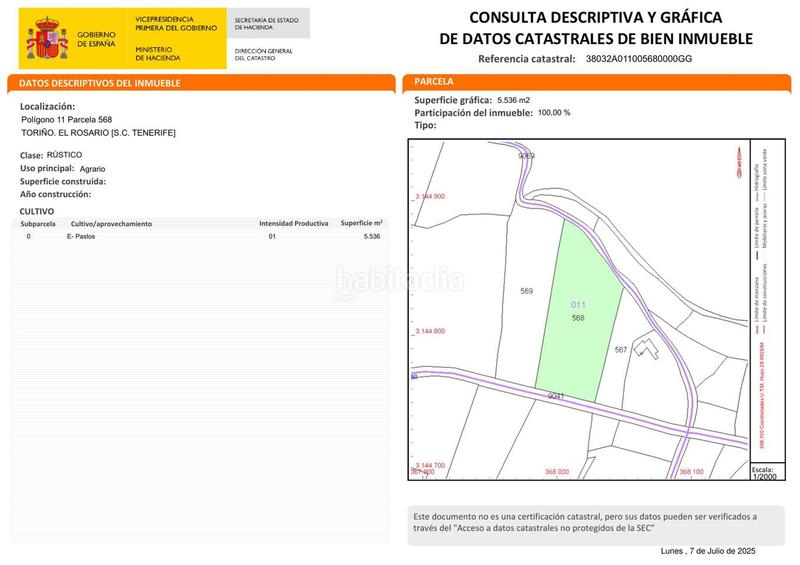 Foto 28c6bb53-ace1-4957-973d-27140cee30e2. Terreno residencial terreno rústico potencialmente productivo de 5536m2 en machado. en Rosario (El)