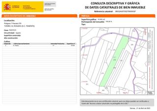 Terreny residencial  Las barreras. Terreno rústico productivo de 18.000 m en el toriño  el rosario