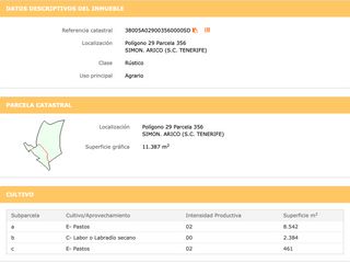 Flat  Arico, españa 0. Venta de parcela en simon. arico