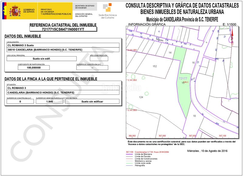 Foto 2c13615e-055f-49a7-8a3f-03f9752c980e. Terreno residencial en c. romano proyecto residencial en Barranco Hondo. en Candelaria