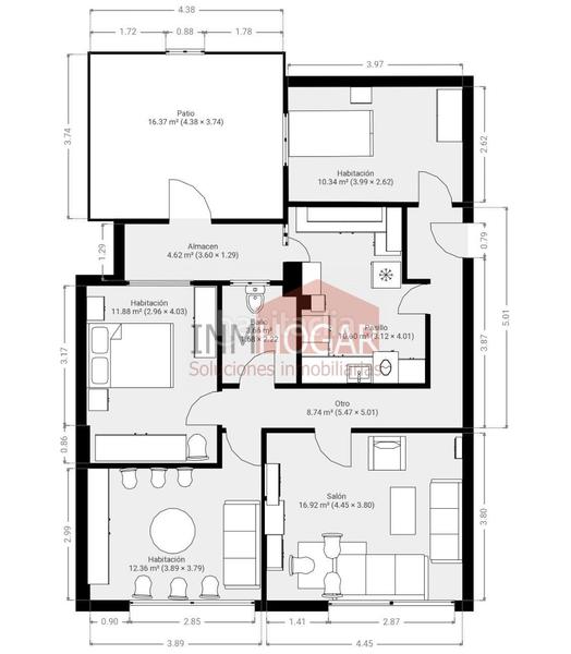 Foto 602b6fc7-93f0-44c2-848f-795643c49df2. Etagenwohnung mit heizung parking in Sur Ávila