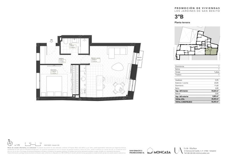 Foto bd158e0a-1ff4-4acf-b45e-65a85915ff13. Appartement 55m<sup>2</sup> dans San Pablo - San Nicolás Valladolid