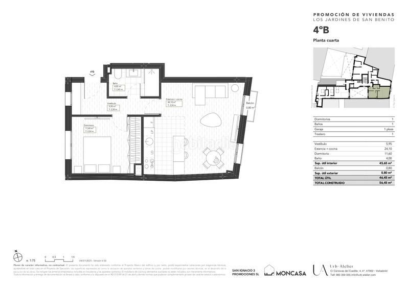 Foto fe04123f-9507-412e-924d-b52c6d78cd48. Appartement 55m<sup>2</sup> dans San Pablo - San Nicolás Valladolid