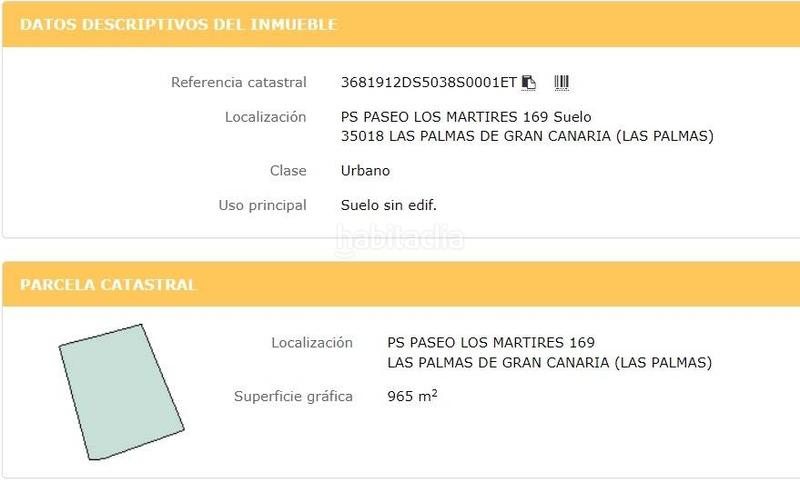 Foto 2b80b56b-8eb6-475b-b7aa-ad6206687681. Terrain résidentiel dans paseo paseo los martires 169 dans Palmas de Gran Canaria (Las)
