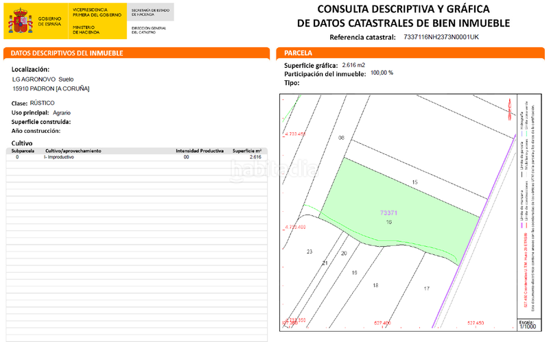Foto b4cc08f9-7dc8-47a7-8b6d-833aaef38b50. Finca rústica a aldea agronovo 100 a Padrón