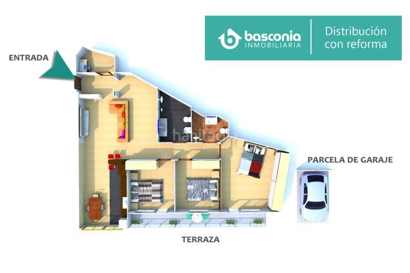 Foto 51ce7fcd-e71d-4def-a65c-bed1e7728b3a. Flat with heating parking in Kalero-Basozelai Basauri