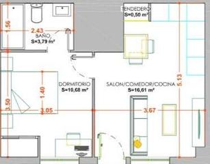 Appartement à Labradores. Salamanca  campus unamuno 1d, 1wc. 144900