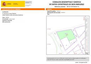 Finca rústica a Centro. Terreno en venta en fuente álamo