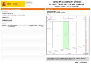 Finca rústica a Centro. Se vende terreno de regadio en fuente álamo