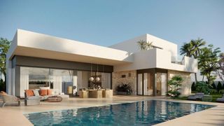 Chalet in Pedanías Este. Exclusiva villa de diseño con piscina y terraza en aspe  alicant