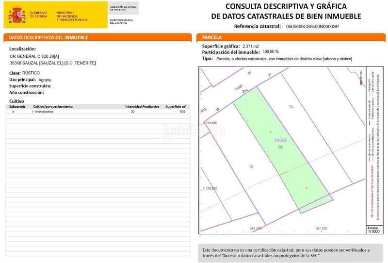 Foto 2ea4582d-e4a2-43d5-8c4a-a042ade86bd9. Terrain résidentiel dans carretera general c 820 29 dans Sauzal (El)