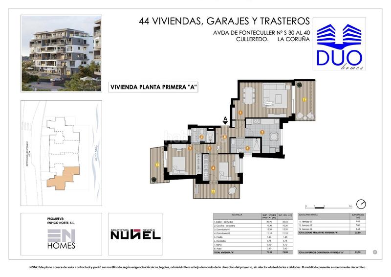 Foto 89fbdad2-8bde-4af9-9238-8eec3e3404d1. Apartamento en avenida fonteculler 30 edificio duo homes a coruña en Culleredo