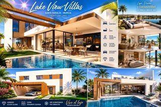 Chalet in Mar Menor golf. Lake view villas lujo y exclusividad frente al lago