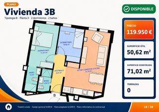 Appartement à Alcantarilla. Vivienda de 2 dormitorios en javalí nuevo