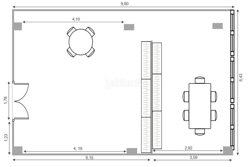 Foto 6e007fcb-c913-47e8-9e11-bea0cd264d3e. Oficina a carrer de calàbria 171 a La Nova Esquerra de l´Eixample Barcelona