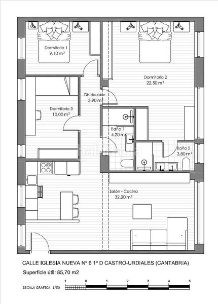 Foto 37f41aa4-a8f0-4496-bc49-00fdaac6ff08. Pis a Centro Castro - Urdiales