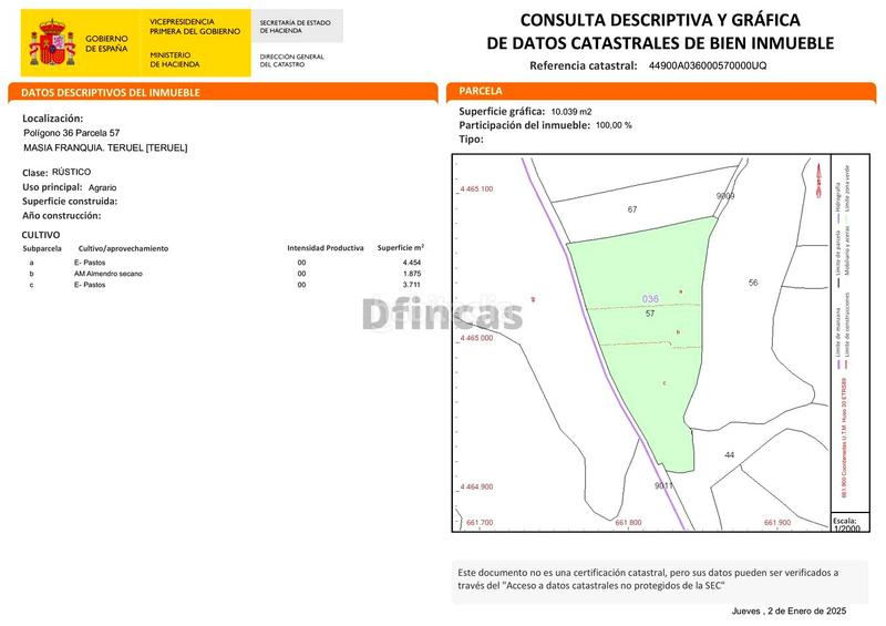 Foto d52e62d0-445f-4d56-ac0a-50a84b1c6cfc. Wohngrundstück in Pedanías Teruel