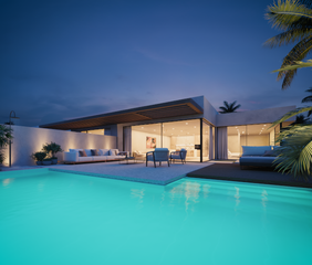 Attique à Puerto de Santiago. Piso de lujo con piscina privada, jardín de y terraza
