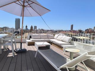 Àtic a Casco Antiguo - Sta. Cruz - Ayuntamiento. Alicante centro, dos apartamentos, gran terraza con vistas al ma