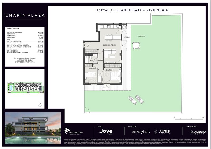 Foto c522f540-c210-4bd3-a8bd-9d0620e4cb24. Planta baixa 87m<sup>2</sup> amb aparcament piscina a Chapín - Campus Universitario - Navinco Jerez de la Frontera