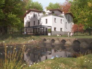 Masia a Olot. Finca única de 82.000 m2 junto al río fluvià en olot