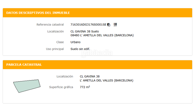 Foto 39d52ba9-cedc-45f2-984a-635b2b291228. Terrain résidentiel dans gavina 38 dans Ametlla del Vallès (L´)