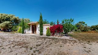Mas à Sencelles. Casa de campo reformada en biniali con piscina y vistas panorámi