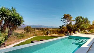 Casale in Sencelles. Casa de campo reformada en biniali con piscina y vistas panorámi